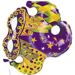 Jester Hat Mylar Balloon   Mardi Gras & Party Decorations: Patio, Lawn & Garden