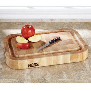 John Boos Maple End Grain Cutting Board with Groove Kitchen & Dining