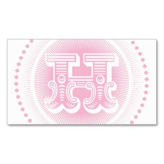 Letter H Monogram profile card Business Cards