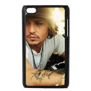 Dshellcase Custom Hard Plastic Case Handsome Johnny Depp Printed ipod touch 4 Case Cover: Cell Phones & Accessories