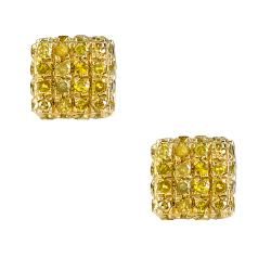 10k Yelllow Gold 1/2ct TDW Yellow Diamond Earrings Diamond Earrings