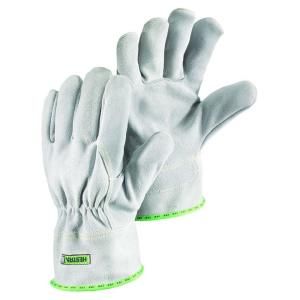 Hestra JOB Heat Size 10 X Large Welding Glove Split Grain Cowhide Cotton Lining 2 in. Cuff in Grey 13700 10