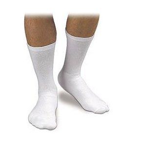 CoolMax Athletic Sock 20 30 mmHg, Crew, White Small: Health & Personal Care