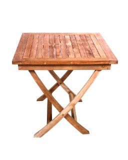 Teak Furniture Gallery TGT102 Bali Folding Dining Table, 31.5 Inch (Discontinued by Manufacturer) : Patio Tables : Patio, Lawn & Garden