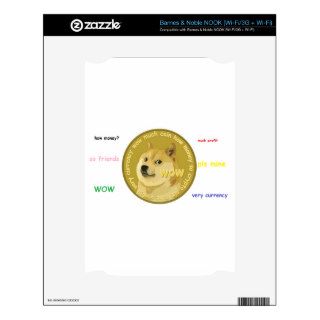 Dogecoin accessories  The Chatty Shiba Inu Skins For The NOOK