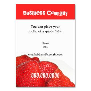 Strawberry   Card Template Business Card