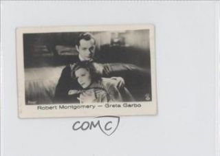 Robert Montgomery  Greta Garbo COMC REVIEWED Good to VG EX (Trading Card) 1933 Ramses Filmfotos Series 1 #114: Entertainment Collectibles