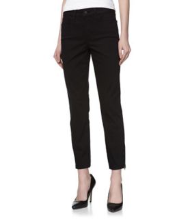Chloe Fitted Cropped Jeans, Black