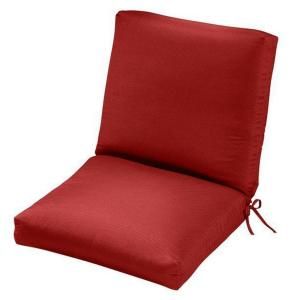 Home Decorators Collection Red Sunbrella Outdoor Chair Cushion 1573120110