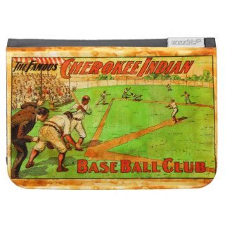 Vintage Retro Cherokee Indian Baseball Club Poster Kindle 3 Case