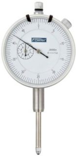 Fowler 52 520 129 AGD Dial Indicator, White Face, 1" Travel, 0.0005" Graduation Interval, Continuous and Balanced Reading, 2.25" Diameter: Industrial & Scientific