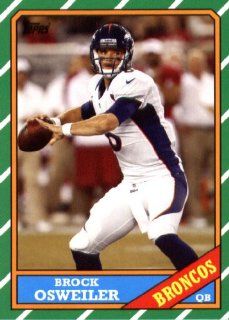 2013 Topps Archives NFL Football Trading Cards # 132 Brock Osweiler Denver Broncos: Sports Collectibles