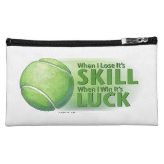 Lose Skill Win Luck Tennis Ball Cosmetics Bags