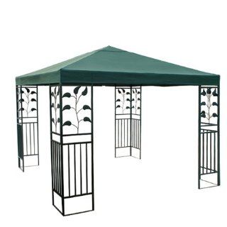 Green 10 Square Feet Garden Canopy Gazebo Replacement Top One Tier Outdoor Patio Yard Party UV Protection Sun Block Shade Poly vinyl Fabric 121 x 121 In. Tent : Sun Shelters : Patio, Lawn & Garden