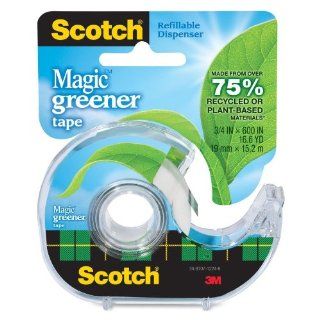 Scotch   Magic Tape, Eco Friendly, 3/4"x600", 144RL/CT, Clear, Sold as 1 Roll, MMM 123: Electronics