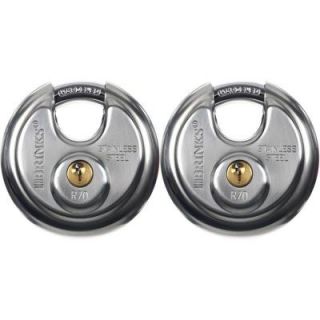 Brinks Home Security Stainless Steel Shielded Lock (2 Pack) 173 70201