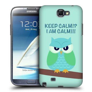 Head Case Designs Green Wing Mean Owl Hard Back Case Cover For Samsung Galaxy Note 2 II N7100: Cell Phones & Accessories