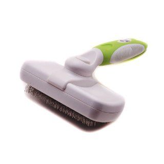 Favorite Pet Grooming Tool Slicker Brush for Dogs & Cats Large, Green : Pet Supplies
