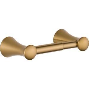 Delta Lahara Double Post Toilet Paper Holder in Champagne Bronze 73850 CZ