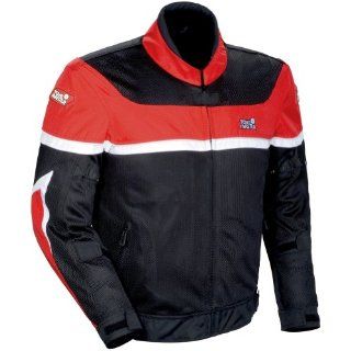 Tour Master Draft Air Series 2 Men's Textile Sports Bike Racing Motorcycle Jacket   Red/Black / Small: Automotive