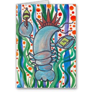 Rare Blue Lobster Liberty, 398, 20111130 Greeting Cards