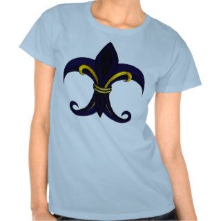 Fleur de lis blue/gold tshirt