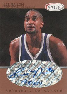 1999 SAGE Basketball Autographs Bronze #A37 Lee Nailon #'d 168/650 TCU Horned Frogs NBA Autographed Trading Card: Sports Collectibles