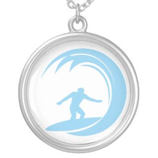 Baby Blue Surfing Necklaces