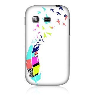 Head Case Designs Bird White Neon Feathers Hard Back Case Cover For Samsung Galaxy Pocket S5300: Cell Phones & Accessories