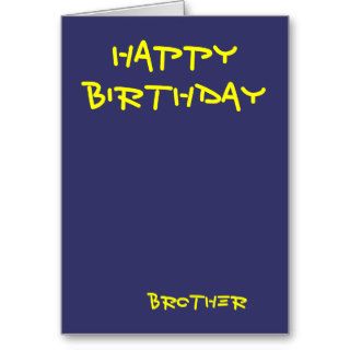 Happy birthday brother greeting cards
