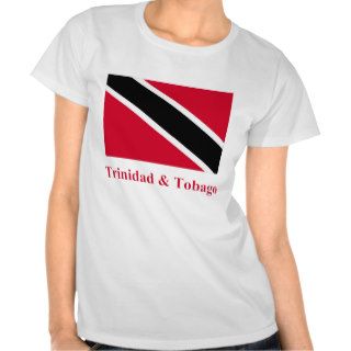 Trinidad and Tobago Flag with Name T Shirts