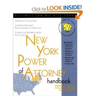 New York Power of Attorney Handbook William P. Coyle, Edward A. Haman 9781570711886 Books