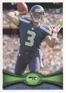 2012 Topps Football #165 Russell Wilson RC Seattle Seahawks NFL Rookie Trading Card: Sports Collectibles
