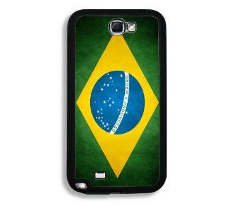 Brazil Flag Samsung Galaxy Note 2 Note II N7100 Case   Fits Samsung Galaxy Note 2 Note II N7100: Cell Phones & Accessories