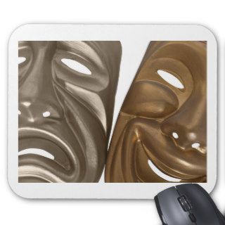 Comedy and Tragedy Drama Masks Mousepad