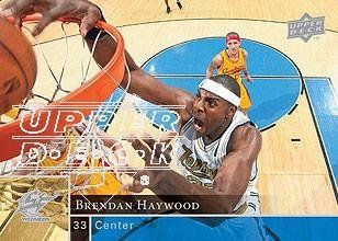 2009 10 Upper Deck Basketball #198 Brendan Haywood NBA Trading Card: Sports Collectibles
