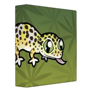 Cartoon Leopard Gecko Binder