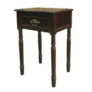Home Decorators Collection Composite Wood Square End Table in Cherry H 129N