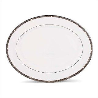 Lenox China Pearl Platinum 16" Oval Serving Platter, Fine China Dinnerware: Health & Personal Care