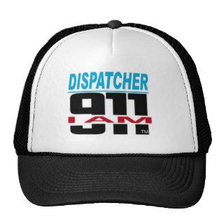 I Am 911 logo stuff for Fire, EMS, Dispatch Trucker Hat