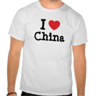 I love China heart T Shirt