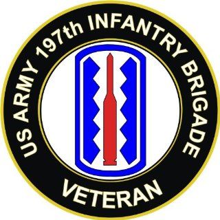 US Army Veteran 197th Infantry Brigade Decal Sticker 3.8": Everything Else