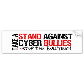 Take a Stand Against Cyber Bullies Bumper Sticker