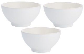 Noritake Colorwave 3 Piece Bowl Set, White: Kitchen & Dining