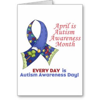 Autism Awareness April and Every Day Greeting Cards