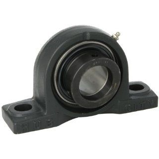 Hub City PB221DRWX2 Pillow Block Mounted Bearing, Normal Duty, High Shaft Height, Relube, Eccentric Locking Collar, Wide Inner Race, Ductile Housing, 2" Bore, 2.5" Length Through Bore, 2.5" Base To Height: Industrial & Scientific