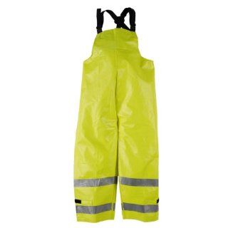 Neese 227BT Dura Arc I Series PVC/Nomex ANSI Class E Arc Flash Bib Trousers with Elastic Adjustable Suspenders, Medium, Fluorescent Yellow: Protective Chemical Splash Apparel: Industrial & Scientific
