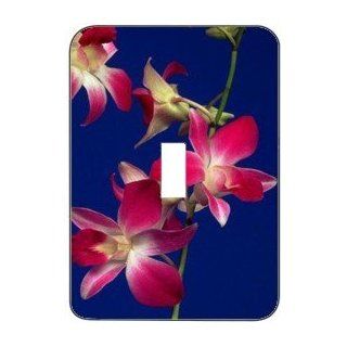 Light Switchplate Cover   Single Toggle   Metal Designer Switch Plate Flowers/Flowers/Floral   (SCSFL 228)  