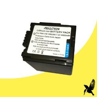 Halcyon 4000 mAH Lithium Ion Replacement Battery for Panasonic AG AC7 HD Camcorder and Panasonic VW VBG260 : Camera & Photo