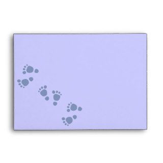 Blue Baby Footprint It's A Boy Envelope 1